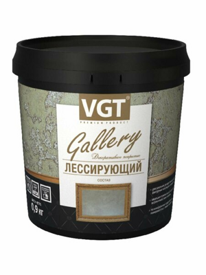 Состав VGT GALLERY полупрозрачный для штукатурок, жемчуг 0,9кг