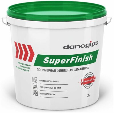 Шпатлевка DANOGIPS SUPERFINISH полимерная 17л