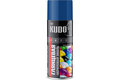 Аэрозоль KUDO алкидная глянцевая синяя ral 5005 520 мл