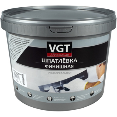 Шпатлевка VGT акриловая финишная 3,6 кг