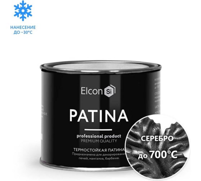 Краска ELICON PATINA серебро 0,2кг