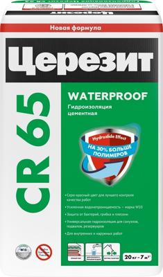 Гидроизоляция Церезит CR 65 Waterproof 20 кг
