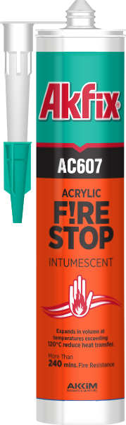 Герметик универсальный Akfix AC607 огнезащитный белый 310 мл