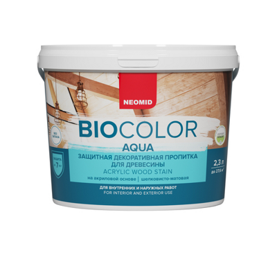 Деревозащитное средство Neomid Bio Color Aqua орех 2,3 л